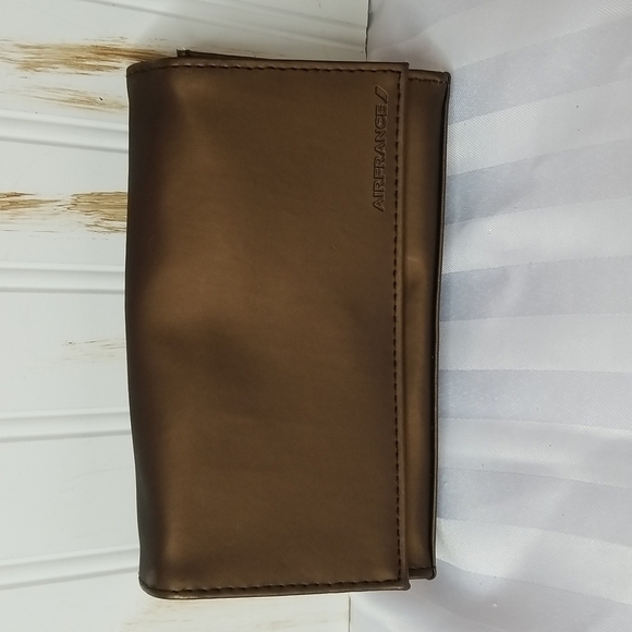 AIRFRANCE BROWN EMINTY CASE SNAP FRONT CLOUSURE - Picture 1 of 8